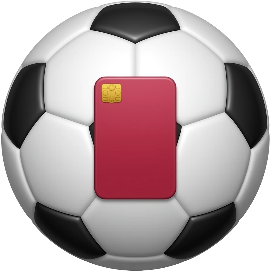red card football emoji
