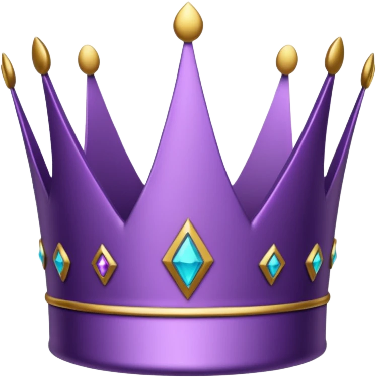Purple crown for discord emoji