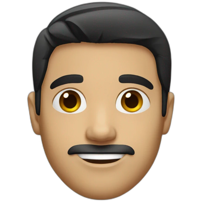 brazilian-white-guy-straight-black-hair emoji