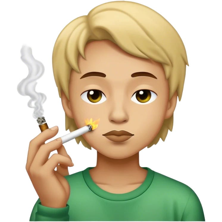 Smoking weed emoji