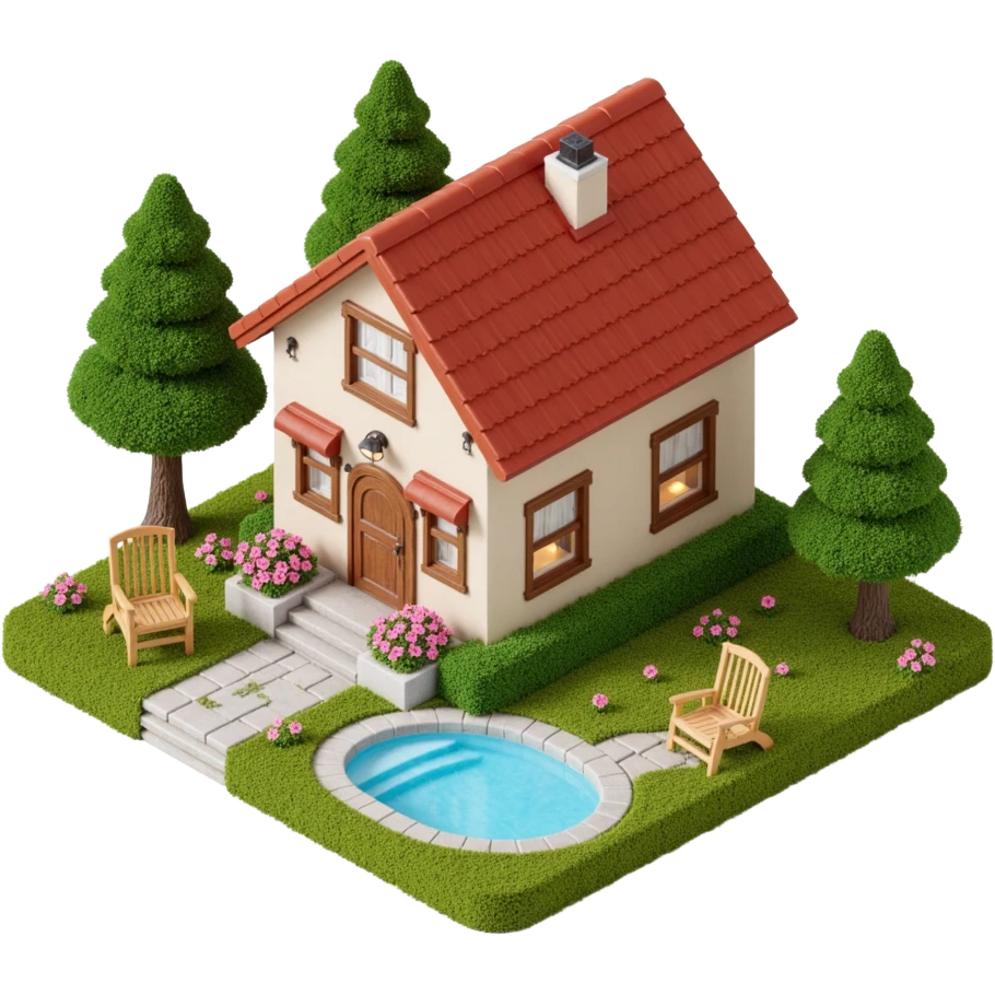 Многоквартирный российский дом в виде довольной копилки emoji