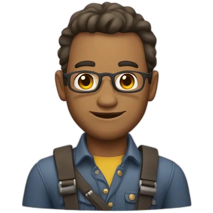 Homem cabeludo emoji