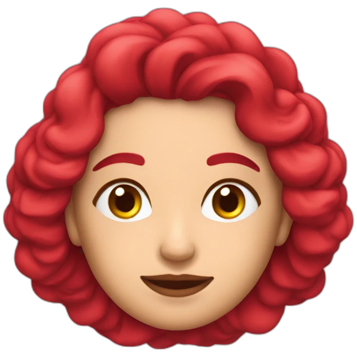 Una gran rosa roja emoji