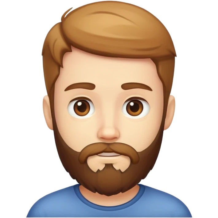 portrait of a bearded boy emoji