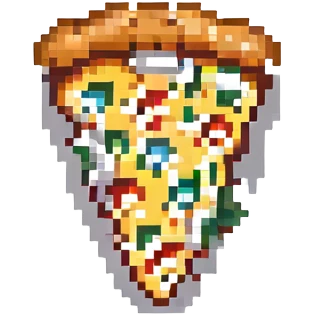 pixel art pizza slice emoji