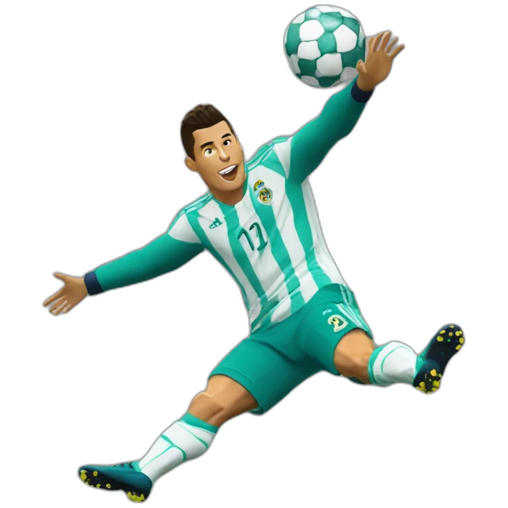 Cristiano Ronaldo bicycle kick emoji