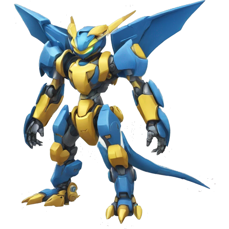 Futuristic Mechanical Pokémon-Medabot-Dragon full body emoji