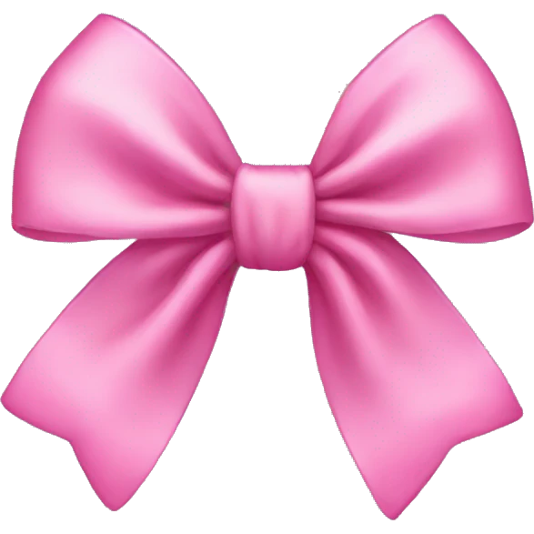 pink bow  emoji
