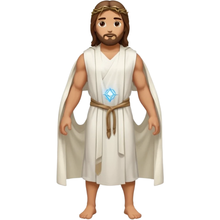 fullbody jesus christ jacked, sleeveless emoji