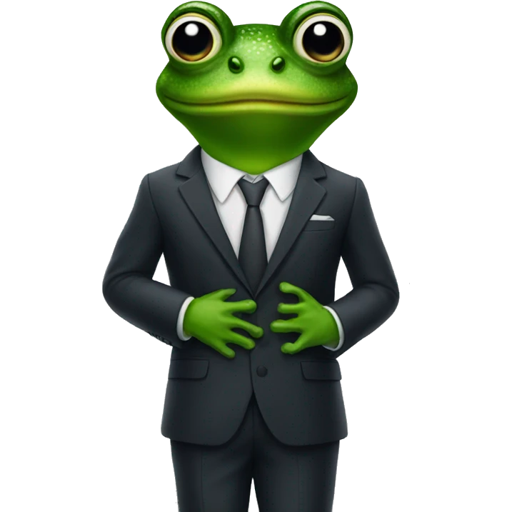 frog in a suit emoji