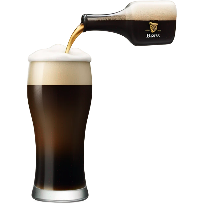 Splitting the G Guinness emoji