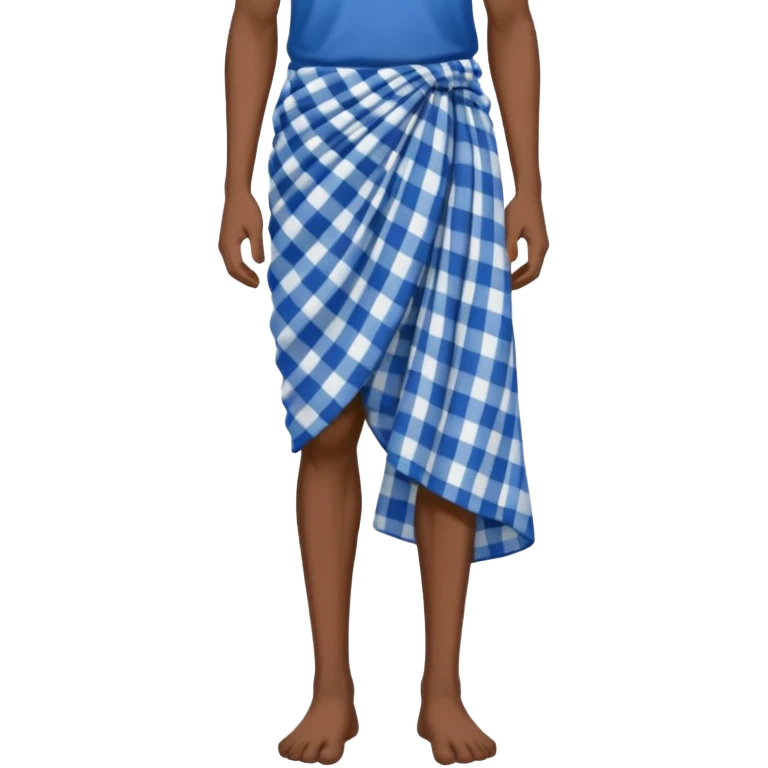 Generate a lungi emoji “ The lungi is a clothing similar to the sarong that originated in the Indian subcontinent. ” longer and make it look like the one Like the one in picture. Just the lungi with no person  emoji