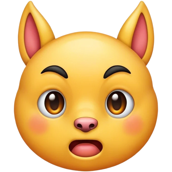 A horny face emoji