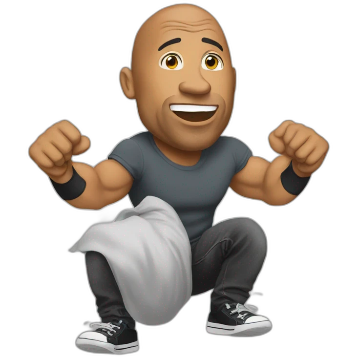 THE ROCK eat a sock emoji