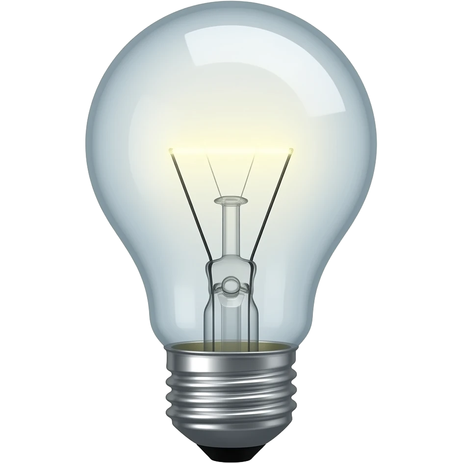 lightbulb that didn't light up emoji