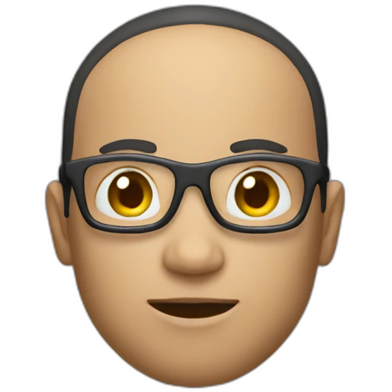 person playing with AI emoji