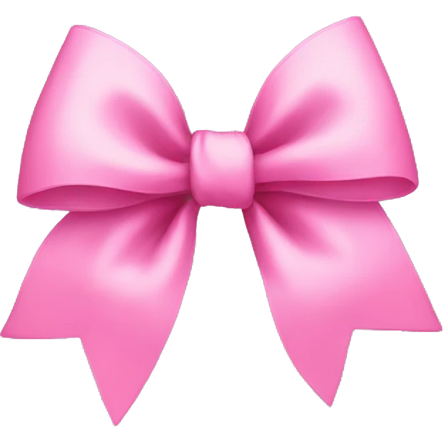 pink bow emoji