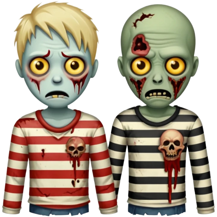 zombies in stripes emoji