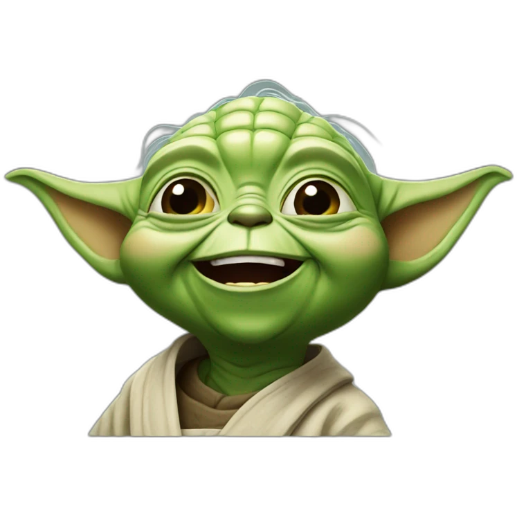 Yoda-laughing emoji