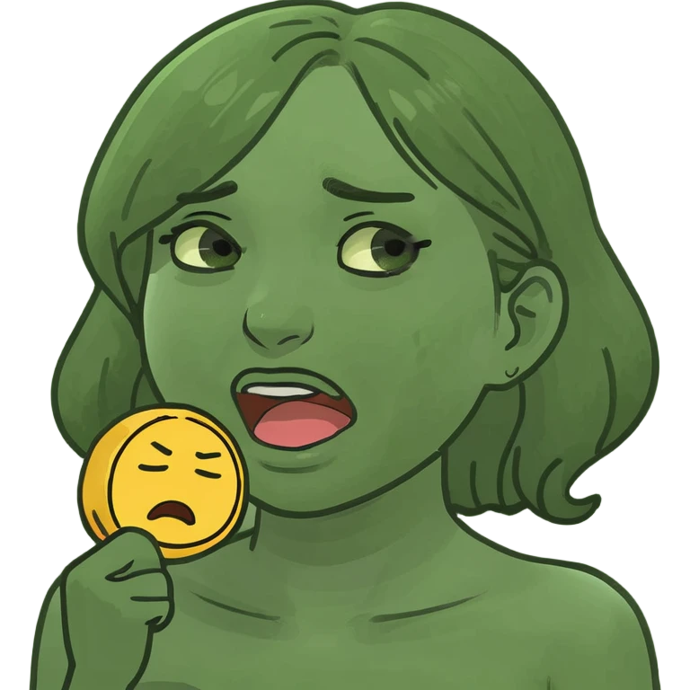 black girl emoji choking herself  emoji