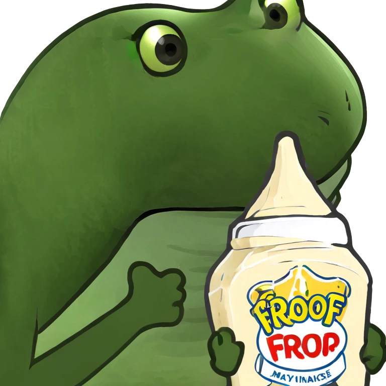 Mayonnaise with label on it  emoji