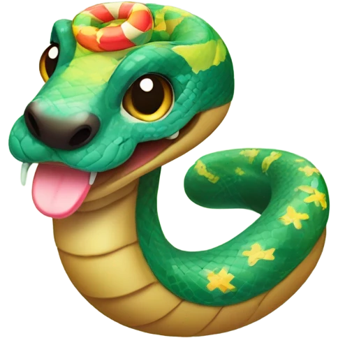 snake cute chinese new year emoji