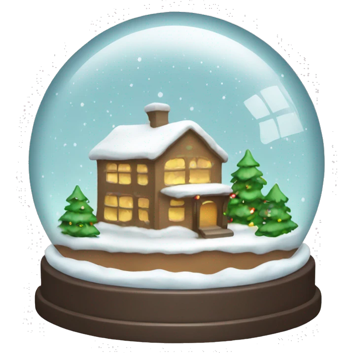 Christmas snowglobe emoji