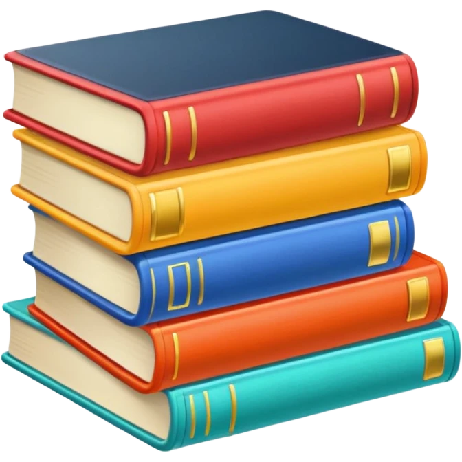 colorful books emoji