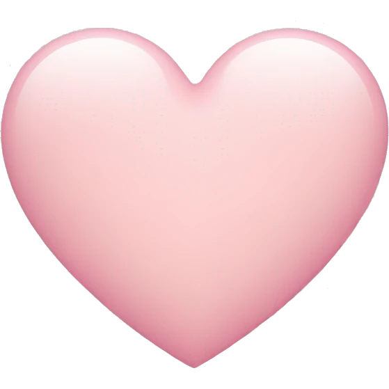 Light pink heart emoji
