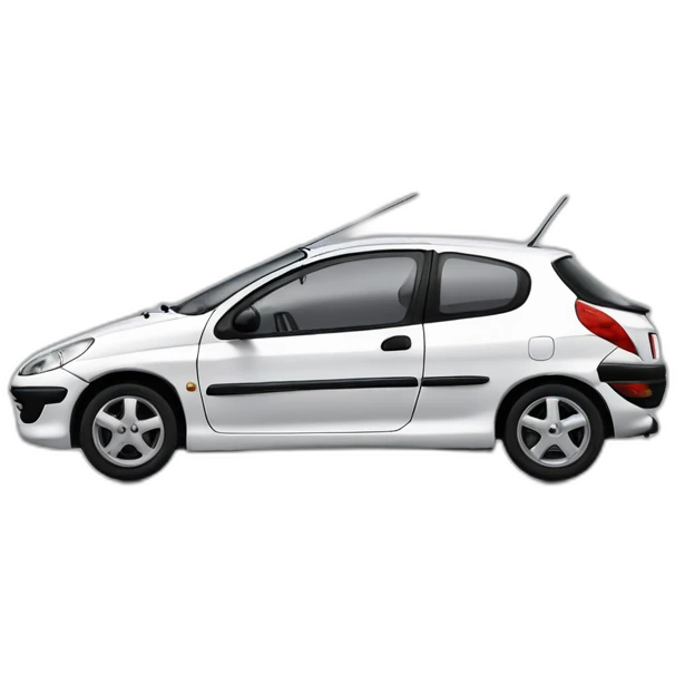 Peugeot 206+ noir emoji