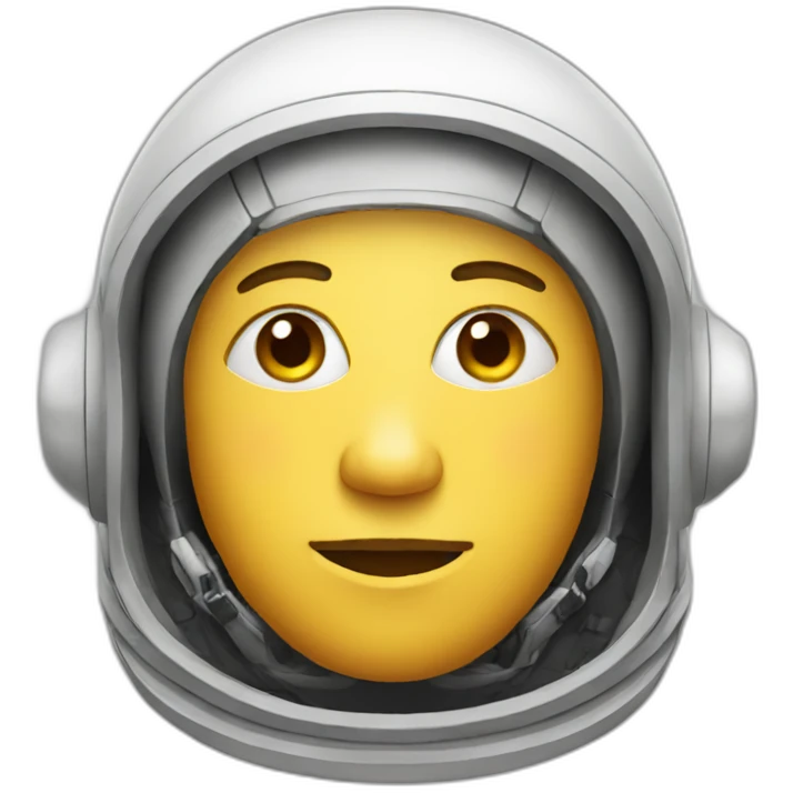head of an astronaut emoji