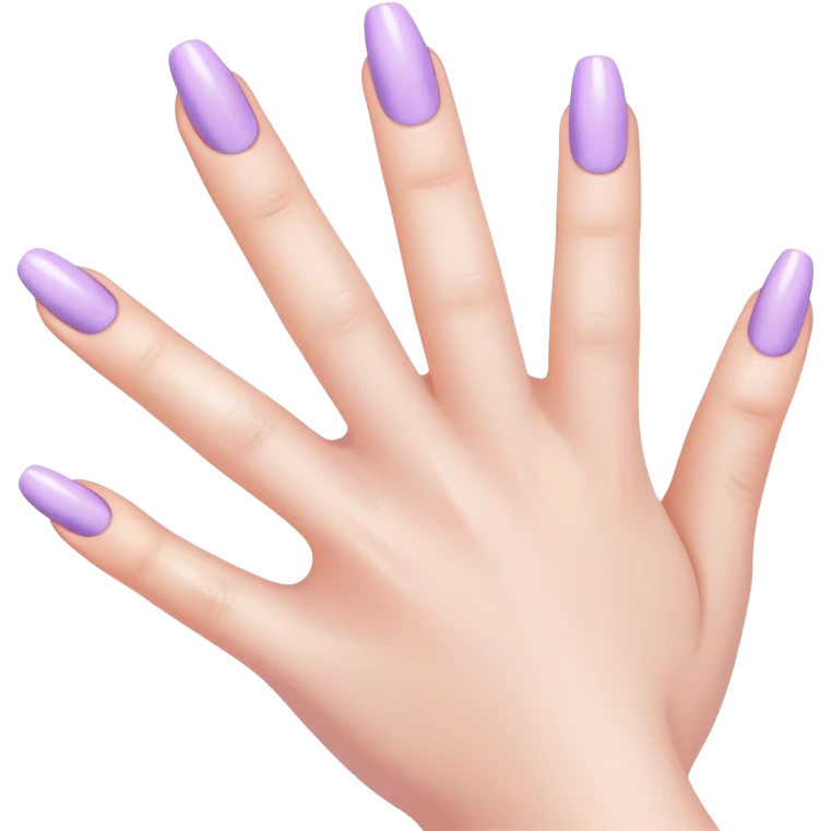 lilac pastel manicure emoji
