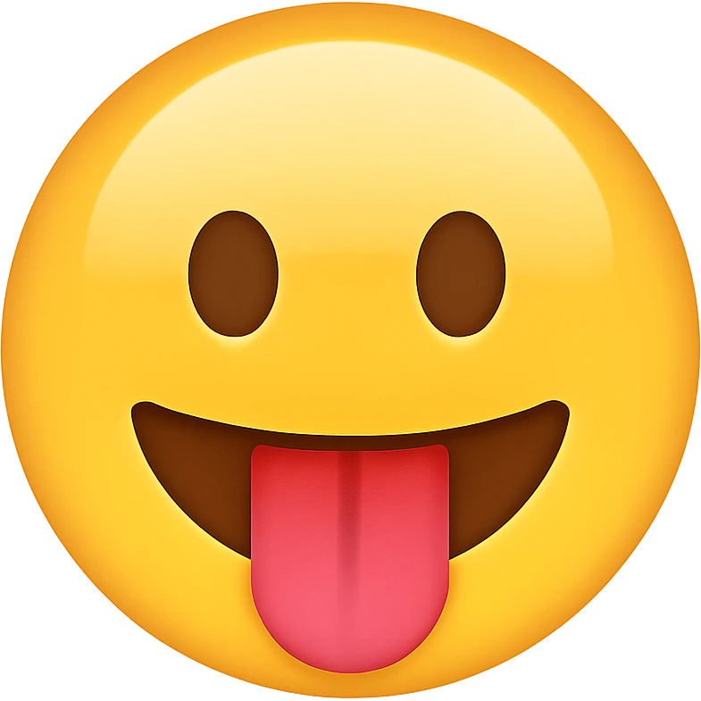 face with tongue out emoji emoji