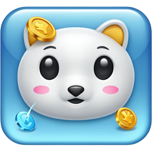 glitter white bank emoji