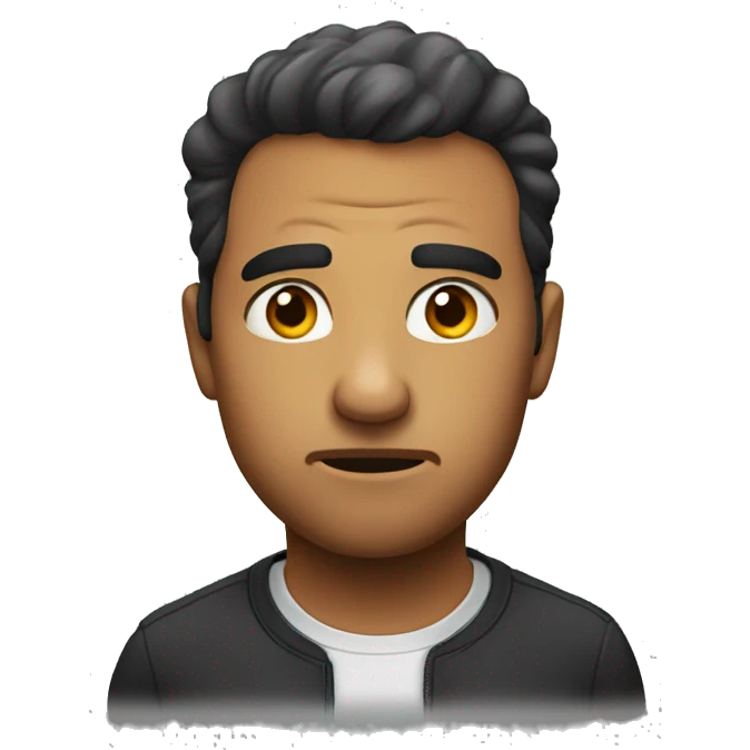 Suspicious look emoji