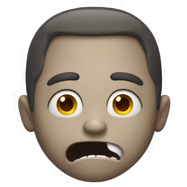 terrifying face emoji