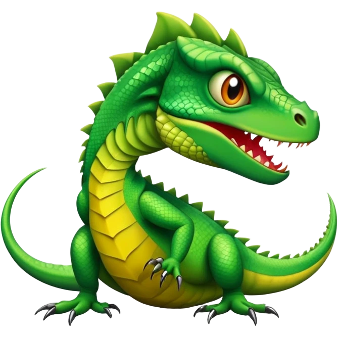 Angry lizard emoji