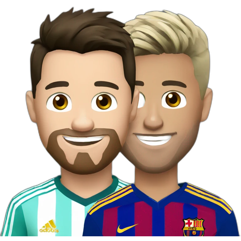 Messi et Ronaldo emoji