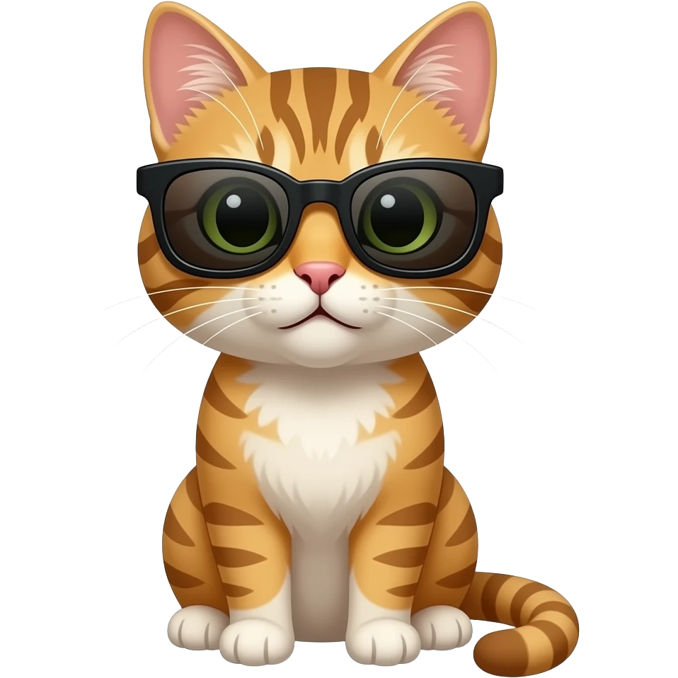Cat wearing sunglasses emoji