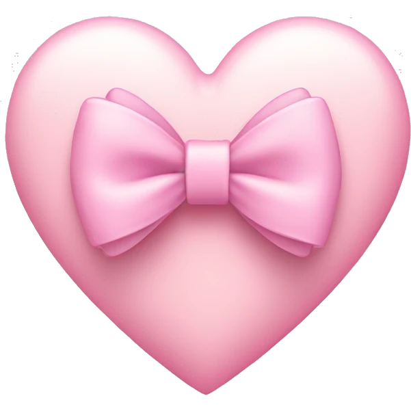 Light pink heart with bow emoji