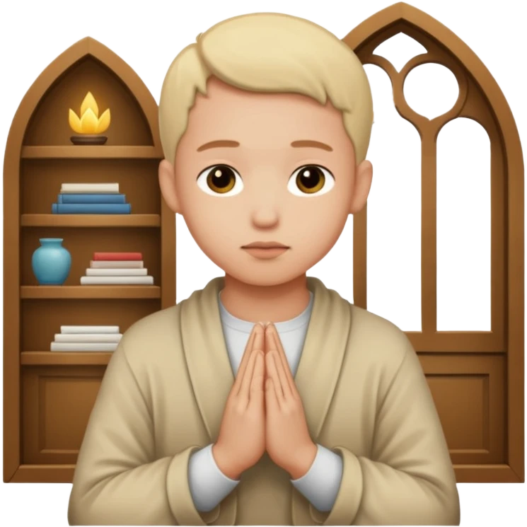 pray to the lord in the peace of our home emoji