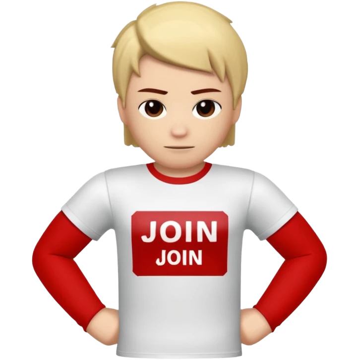 red robloxian skin all and r6 body and shirt red text Join team c00lkidd join now emoji