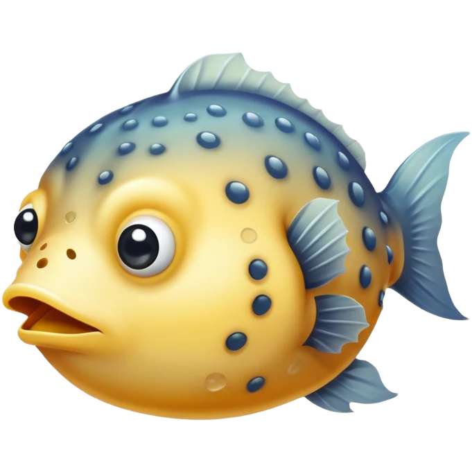 Sad blowfish emoji