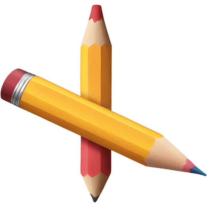 coloured pencil and art emoji