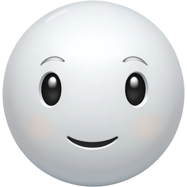 3d white sphere emoji