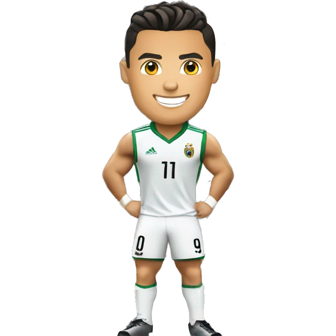 Cristiano Ronaldo sur la tour eifel  emoji