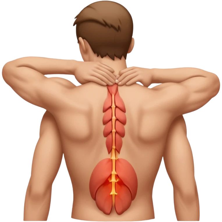 dolor muscular en la espalda  emoji