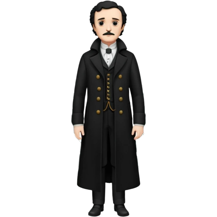 edgar allan poe at christmas full body emoji