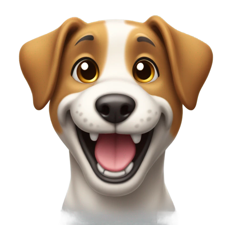 Happy dog emoji