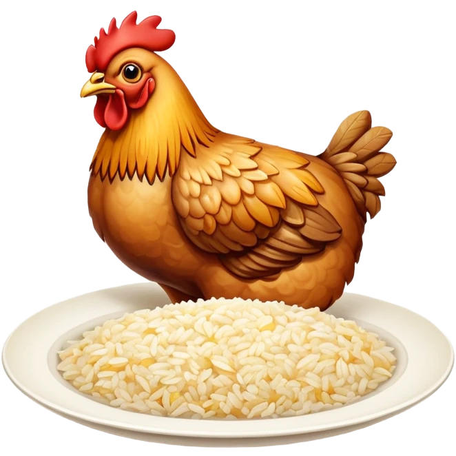 Heihei-Chicken from Viana with rice emoji